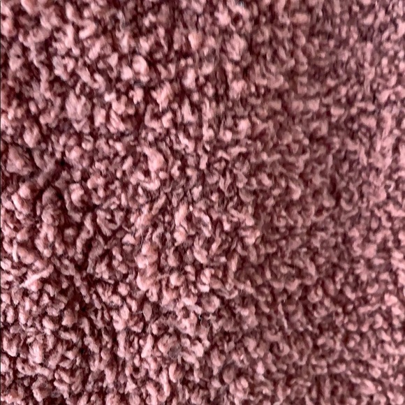 Dusty pink Sherpa button front sweater - Picture 3 of 5